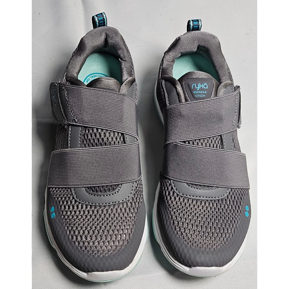 Ryka Devo Cinch‎ 2 Women's Gray Athletic Shoes Sneaker Re Zorb Size 6W New